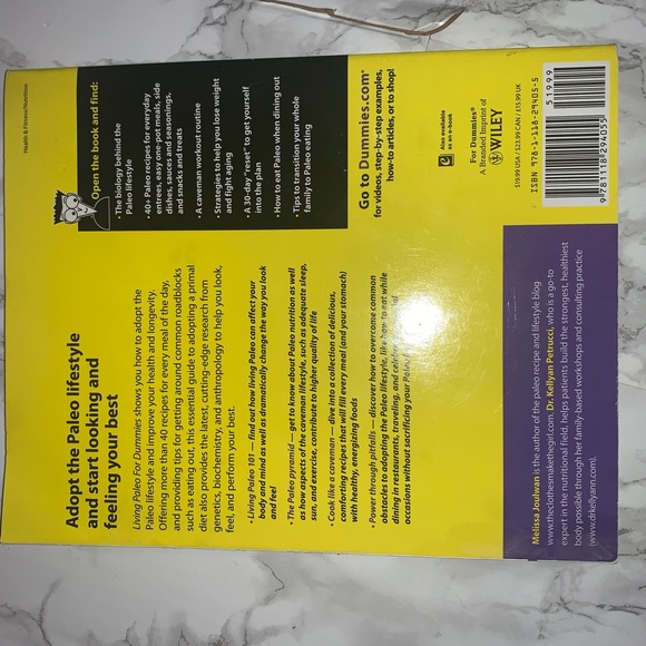 Living Paleo for Dummies Book Excellent Condition - Picture 3 of 4